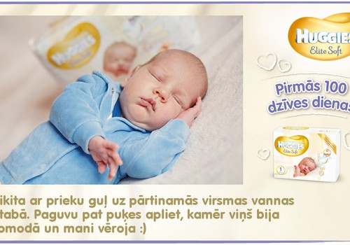 Bēbītis aug kopā ar Huggies®  Elite Soft: 27.dzīves diena