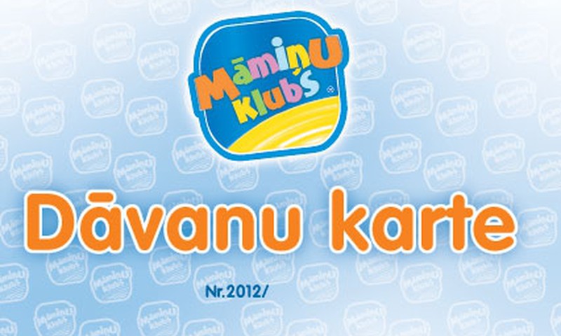 Pārsteidz svētkos ar Māmiņu kluba dāvanu karti