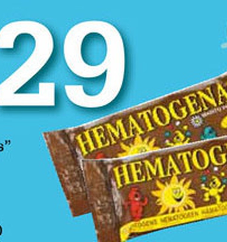 Līdz 9.oktobrim pērc hematogenu tikai par 0,29Ls!