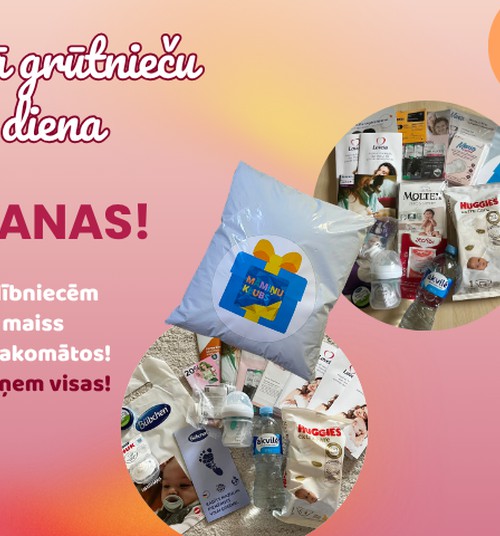 Lielā Grūtnieču diena ONLINE - dāvaniņu maiss katrai dalībniecei