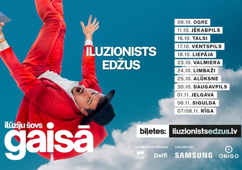 Iluzionists Edžus aicina uz jauno šovu “GAISĀ”
