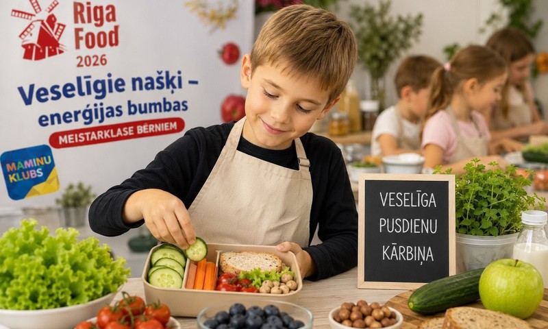 Mazie pavāri mācīsies gatavot un ēst veselīgāk izstādē “Riga Food 2026”!