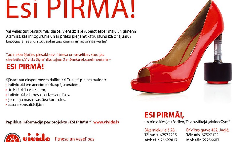 Iesaisties eksperimentā "Esi pirmā!"