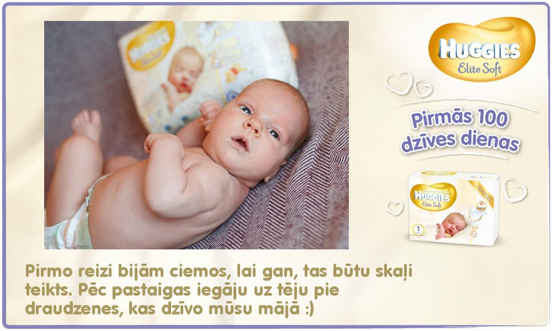 Bēbītis aug kopā ar Huggies®  Elite Soft: 41.dzīves diena