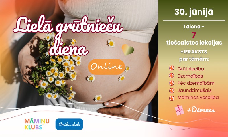 Lielā Grūtnieču Diena Online 30. jūnijā - 7 lekcijas + dāvanas