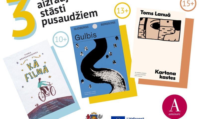 Trīs aizraujoši stāsti pusaudžiem