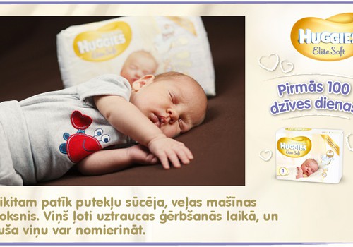 Bēbītis aug kopā ar Huggies®  Elite Soft: 26.dzīves diena