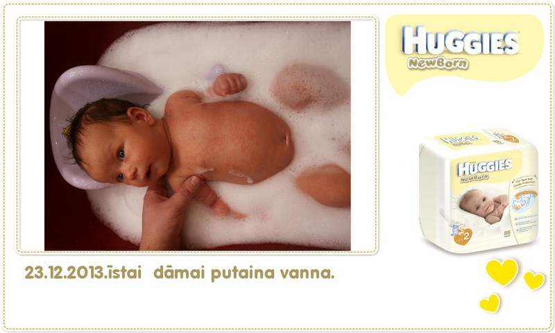 Katrīna aug kopā ar Huggies® Newborn: 56.dzīves diena