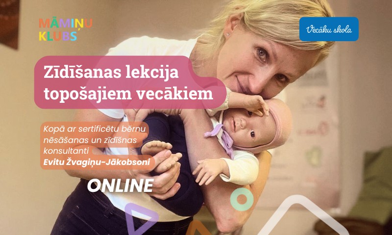 Online lekcija topošajiem vecākiem: Zīdīšanas ABC