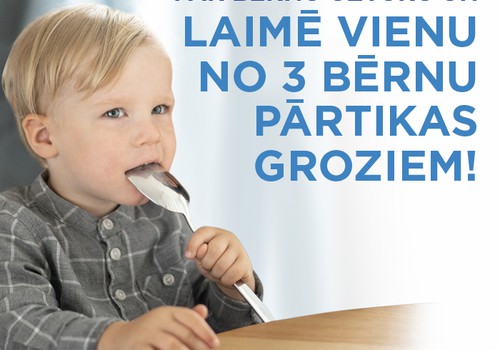 Piedalies aptaujā un laimē vienu no trim bērnu produktu groziem Tavam 1-3 gadus vecajam mazulim!