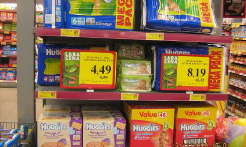Veikalos RIMI akcija Huggies!