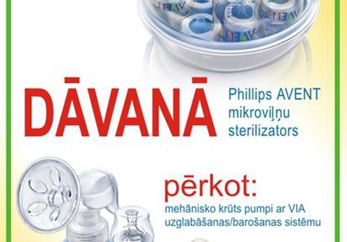 DĀVANĀ Philips AVENT Mikroviļņu sterilizators! Pērc arī Māmiņu Klubā!