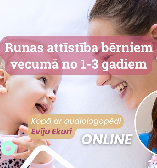 Kā attīstās 1-3 gadus veca bērna runa?