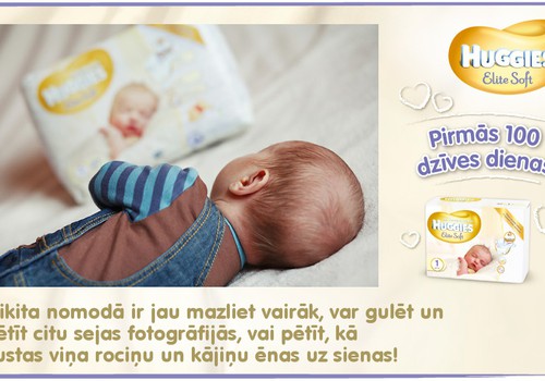 Bēbītis aug kopā ar Huggies®  Elite Soft: 29.dzīves diena