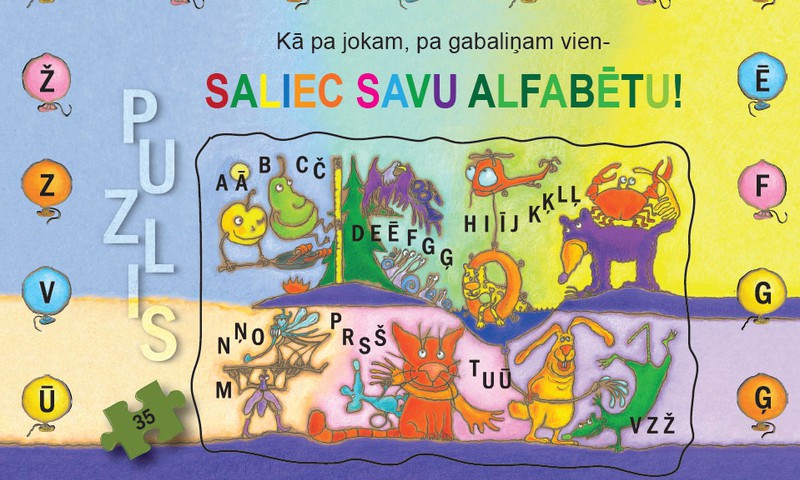 10. maijā pirms izrādes „Joka pēc alfabēts” – jaunā pužļa salikšana! 