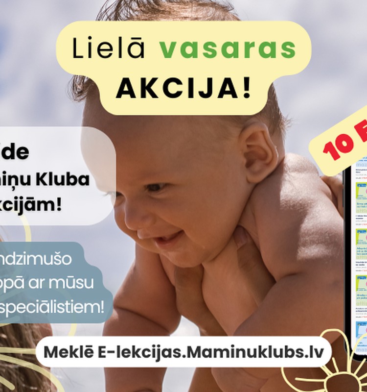 Vasaras akcija Māmiņu Kluba E-lekcijām!