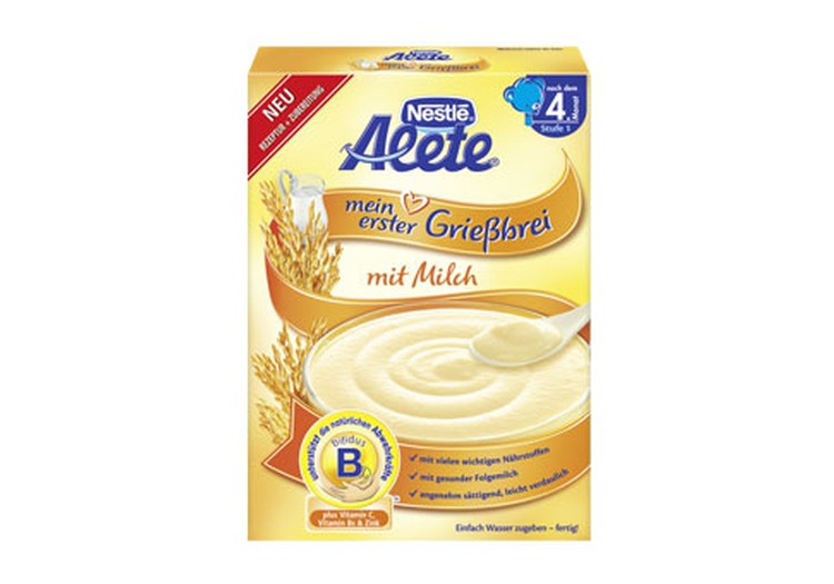 Mana pirmā putriņa- Nestle Alete kviešu biezputra