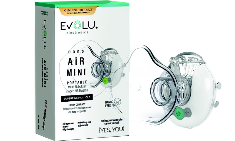Jaunums Latvijas tirgū: mini-nebulaizers EVOLU nano AIR MINI – Revolūcija elpceļu saslimšanu ārstēšanā