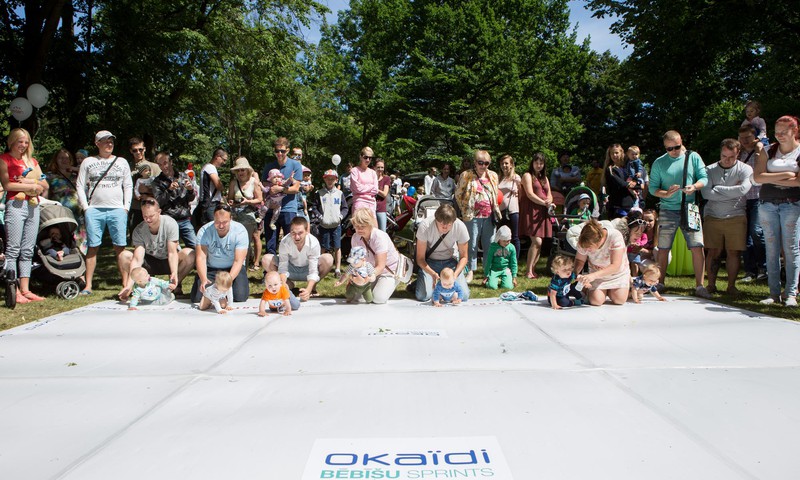 Viens no lielākajiem MK Vasaras festivāla notikumiem - OKAIDI Mazuļu rāpošanas sacensības! 