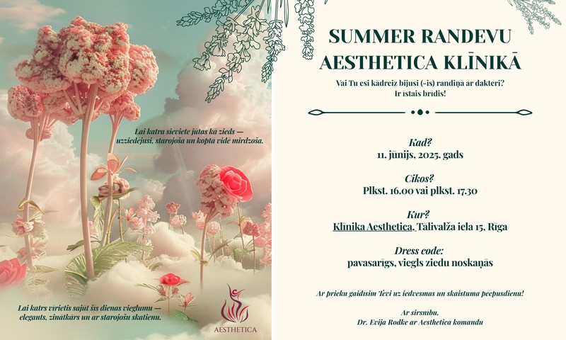 “Aesthetica” aicina uz randiņu ar dakteri!