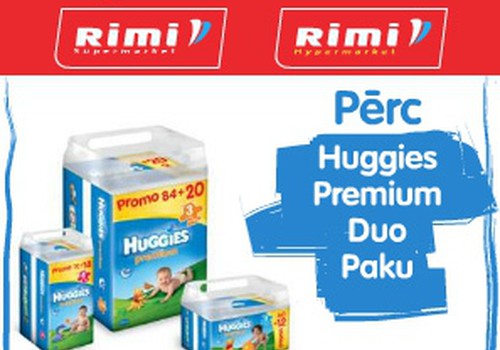 Izmanto akcijas piedāvājumu Huggies® autiņbiksītēm RIMI Bērnu dienās līdz 13.jūnijam!