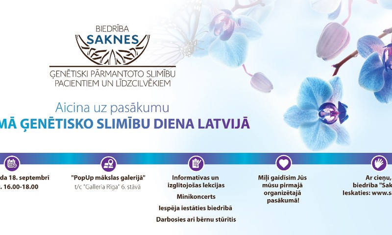 Latvijā atzīmēs pirmo Ģenētisko slimību dienu