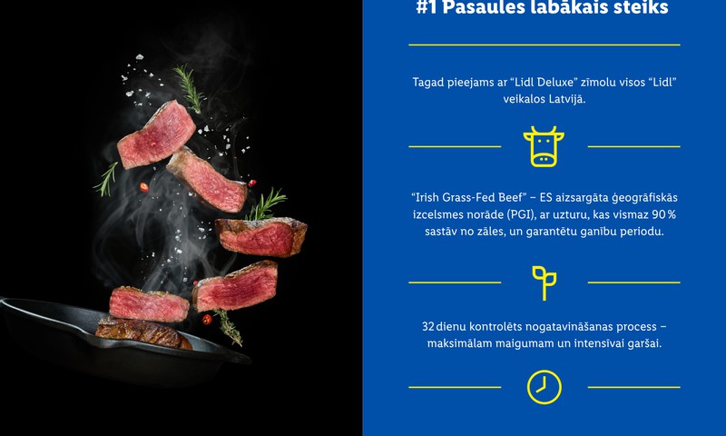 Pasaules labākais steikts tagad pieejams arī Latvijā