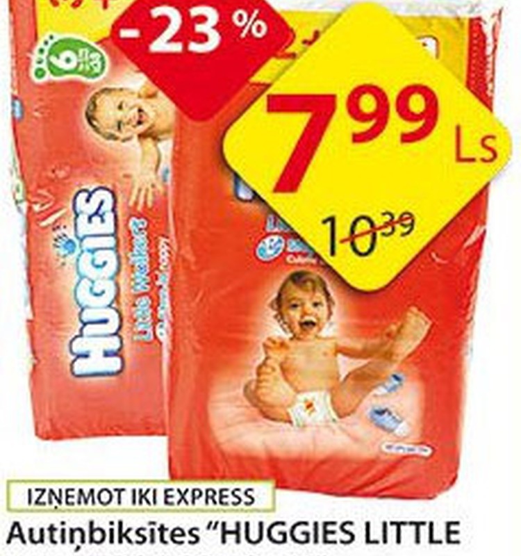 Huggies® Little Walkers® biksītes 23% lētāk!
