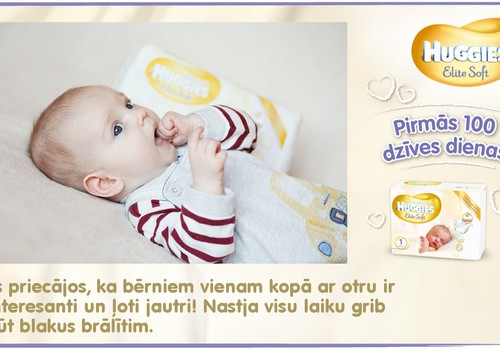 Bēbītis aug kopā ar Huggies®  Elite Soft: 82.dzīves diena