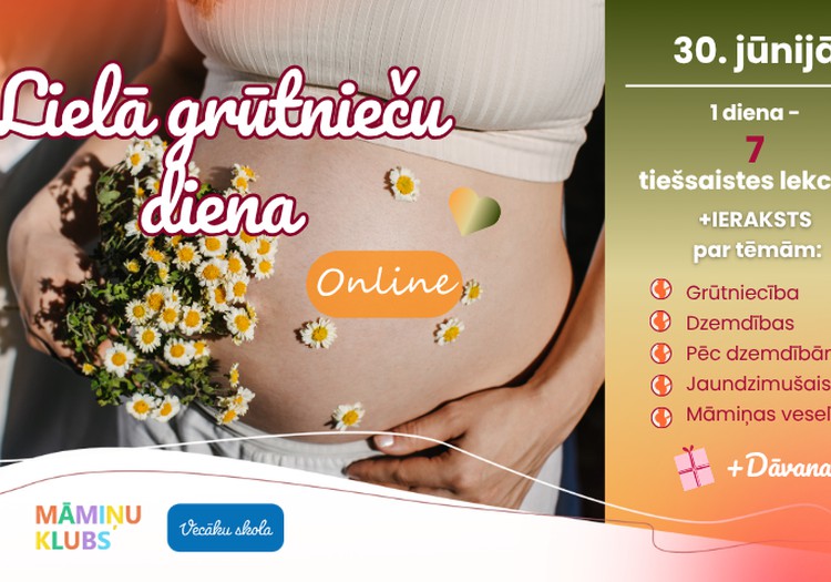 Lielā Grūtnieču Diena Online 30. jūnijā - 7 lekcijas + dāvanas