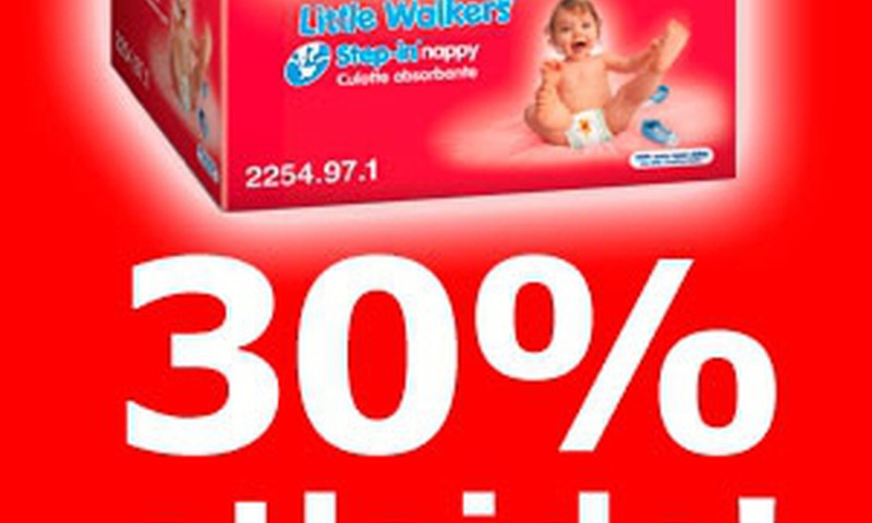 Mazajiem staigātājiem - Huggies® Little Walkers® autiņbiksītes- sākot no 0,19Ls!