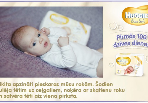 Bēbītis aug kopā ar Huggies®  Elite Soft: 80.dzīves diena