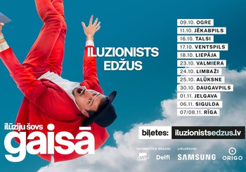 Iluzionists Edžus aicina uz jauno šovu “GAISĀ”
