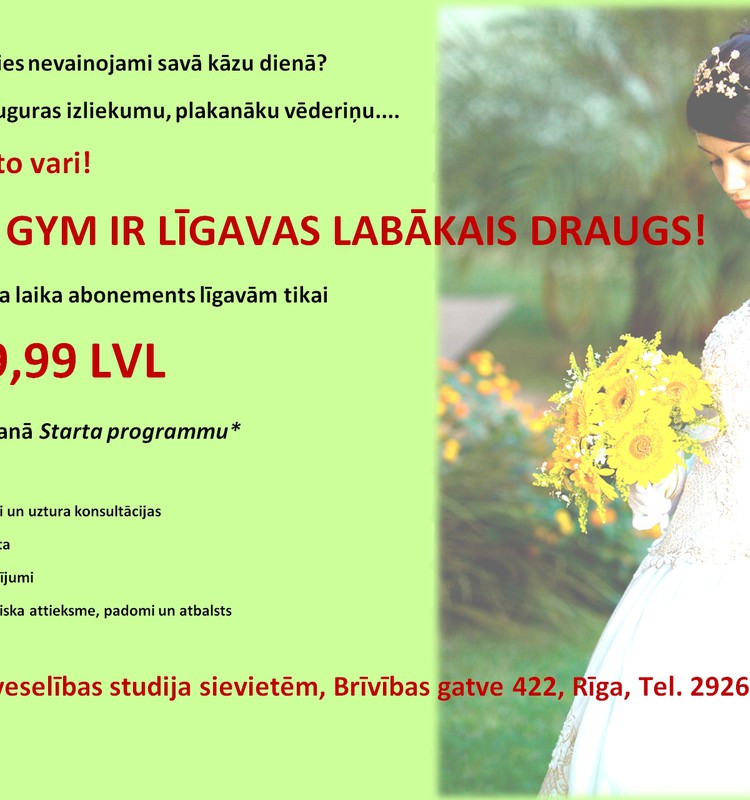 Vivido Gym- līgavas labākais draugs!