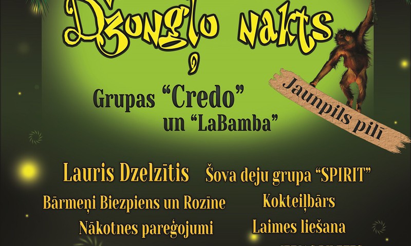  Jaungada karnevāls ”Džungļu nakts” Jaunpils pilī
