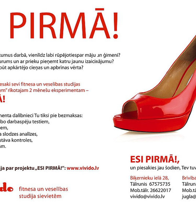 Iesaisties eksperimentā "Esi pirmā!"