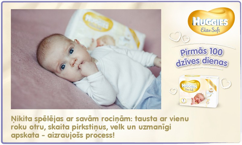 Bēbītis aug kopā ar Huggies®  Elite Soft: 87.dzīves diena