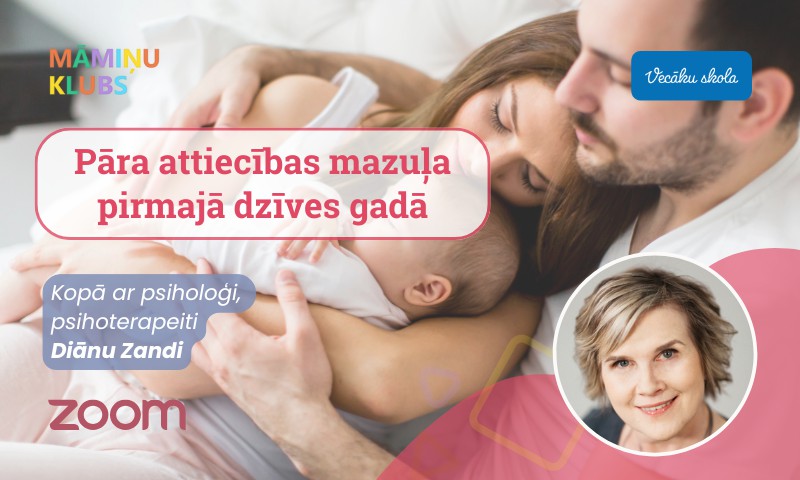 Diānas Zandes Online lekcija: Pāra attiecības mazuļa pirmajā dzīves gadā
