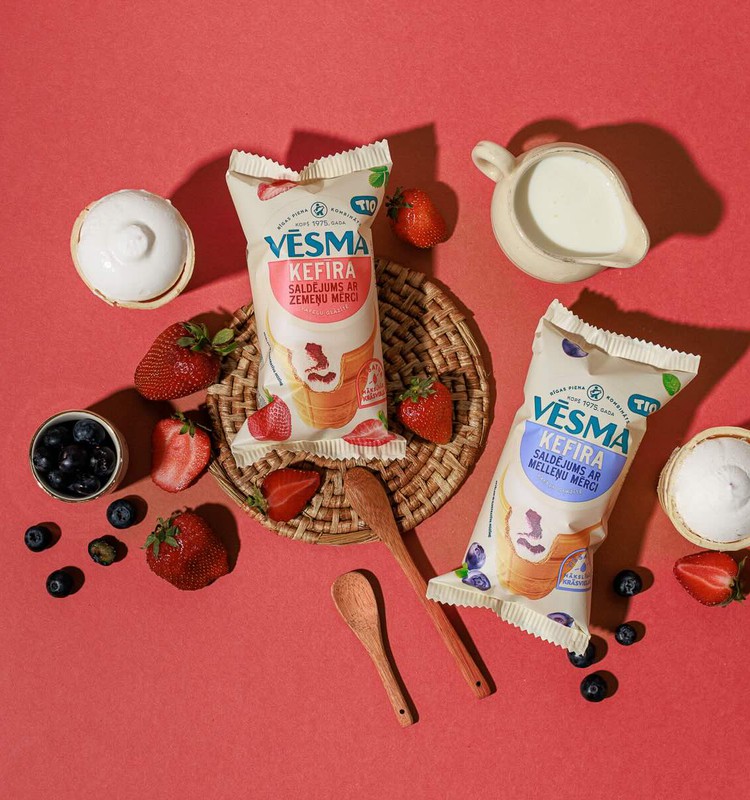 Retro zīmolam “Vēsma” – 50 gadi un 2 jauni kefīra saldējumi