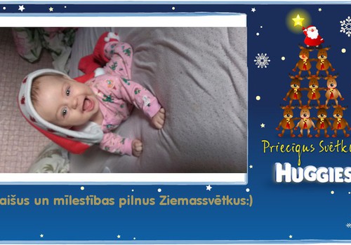 FOTO: Huggies® apsveic Ziemassvētkos! Izveido savu apsveikumu arī tu!