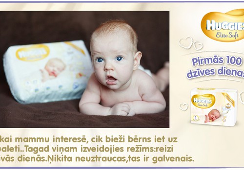 Bēbītis aug kopā ar Huggies®  Elite Soft: 61.dzīves diena