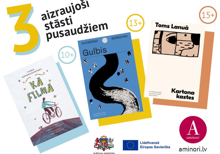 Trīs aizraujoši stāsti pusaudžiem