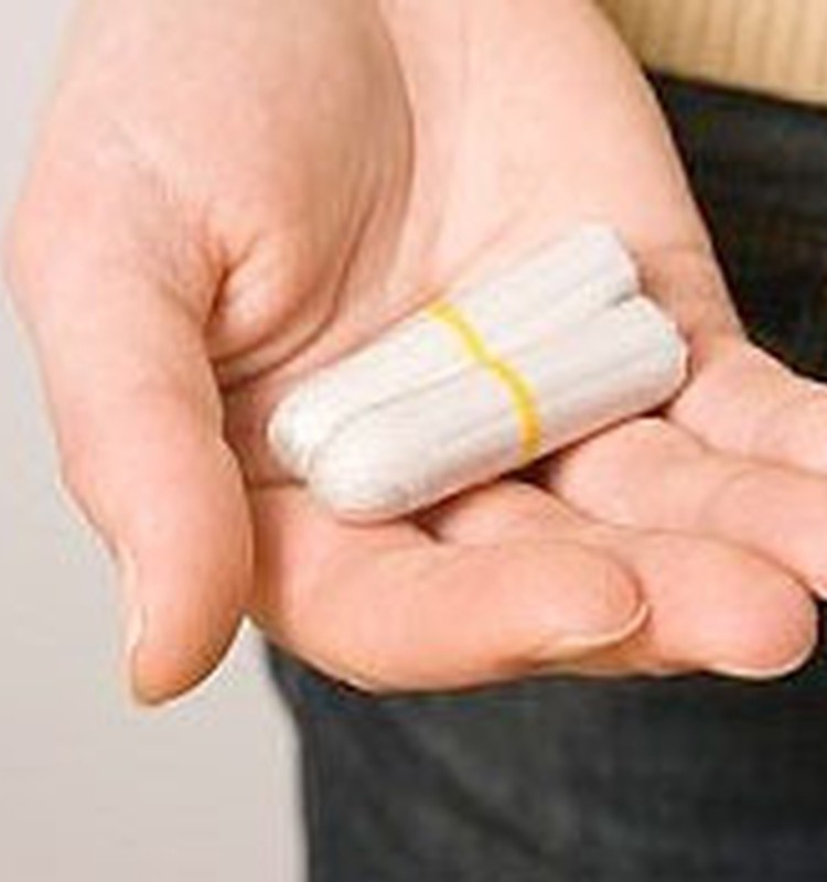 Sāpes izvelkot tamponu