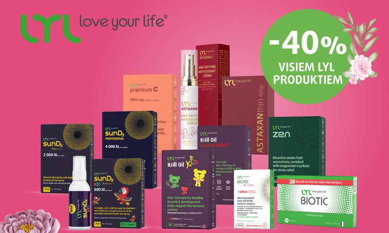 Sieviešu Festivālā varēsi iepazīties ar  LYL love your life® produktiem skaistumam un veselībai!