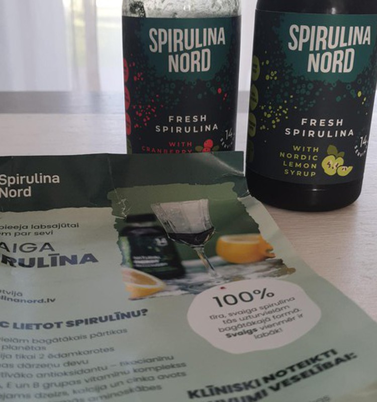 Atklāti par testēšanu: SpirulinaNord