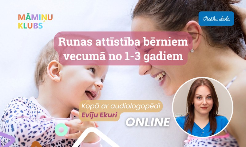 Kā attīstās 1-3 gadus veca bērna runa?