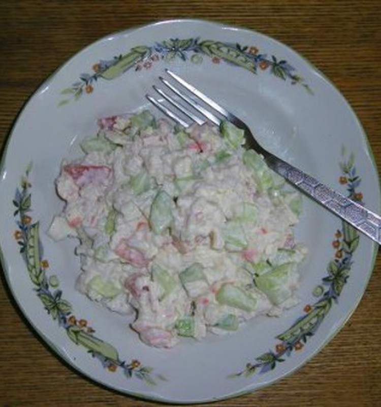 Ātri un lēti krabju salātiņi