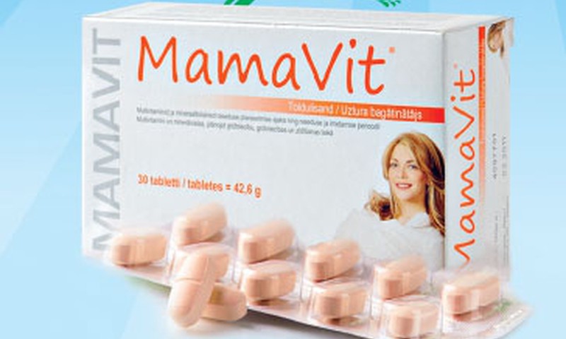 MamaVit vitamīnu komplekss pirms grūtniecības, grūtniecības laikā un pēc tās
