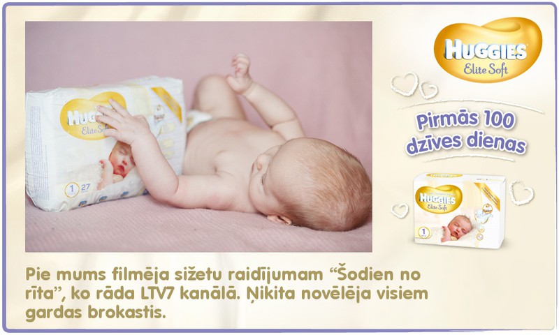 Bēbītis aug kopā ar Huggies®  Elite Soft: 92.dzīves diena