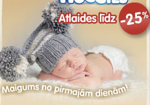 Maigums no pirmajām dienām ar Huggies®: akcija autiņbiksītēm un mitrajām salvetēm